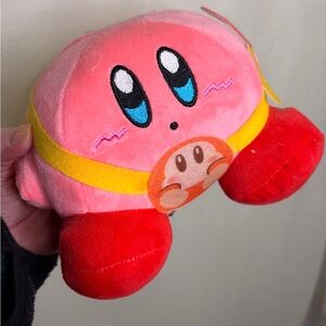 Kirby with waddle Dee plush